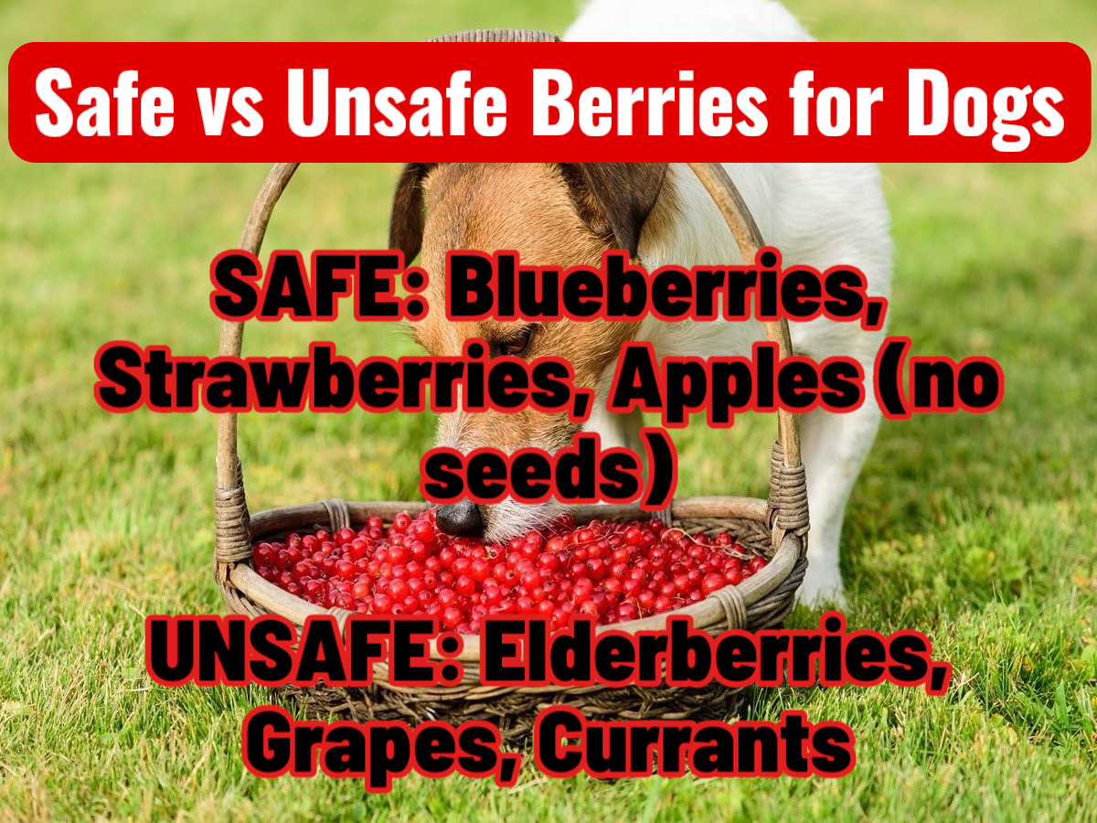 Safe vs unsafe berries for dogs 