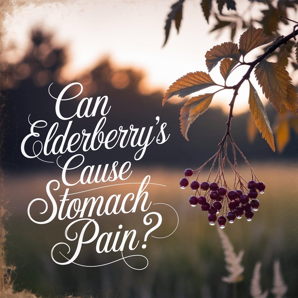 Can elder hurt your stomach 