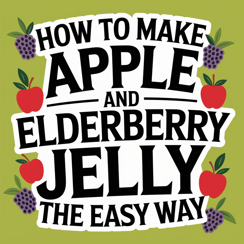 Make elderberry and apple jelly