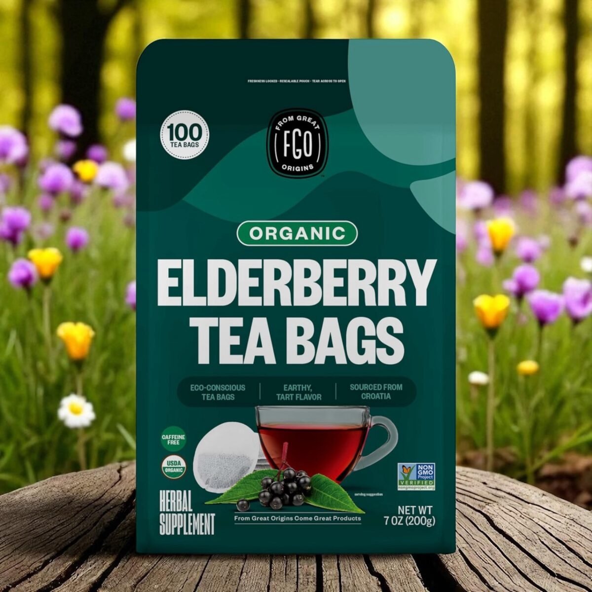 Elderberry tea bags