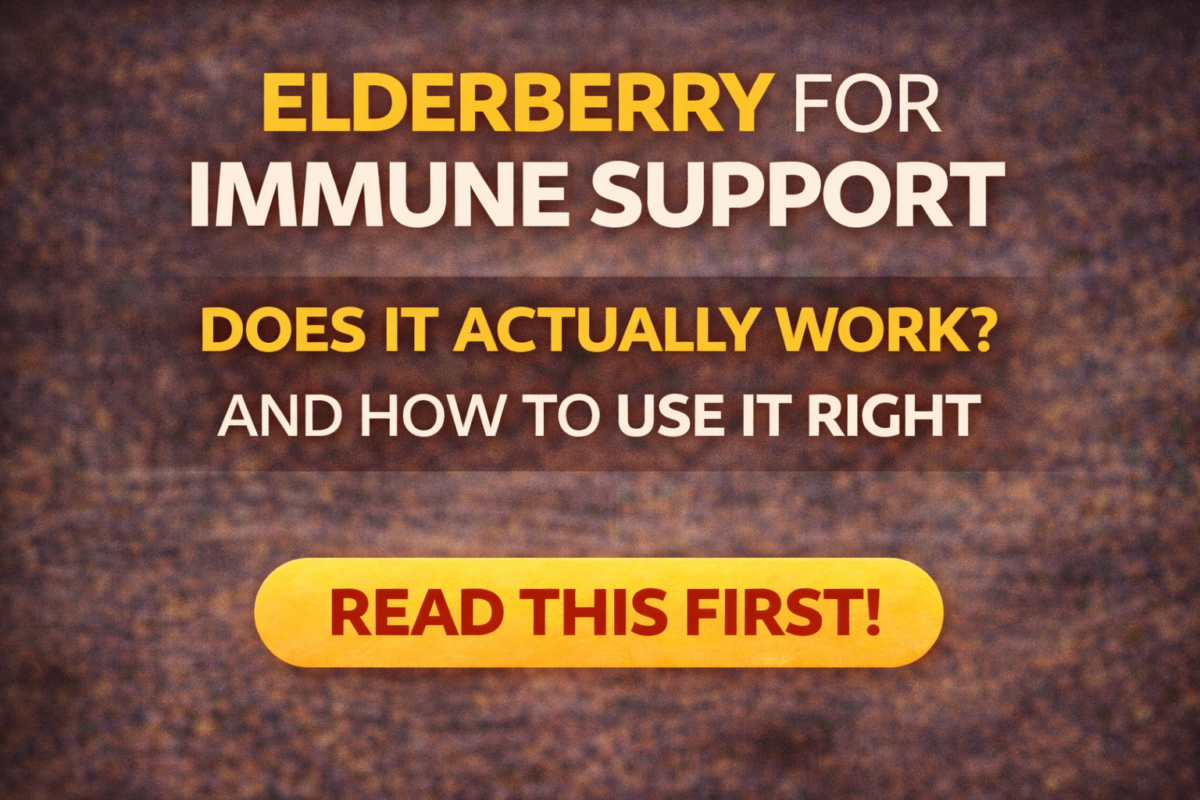 Elderberry for Immune Support — Does It Actually Work and How to Use It Right
