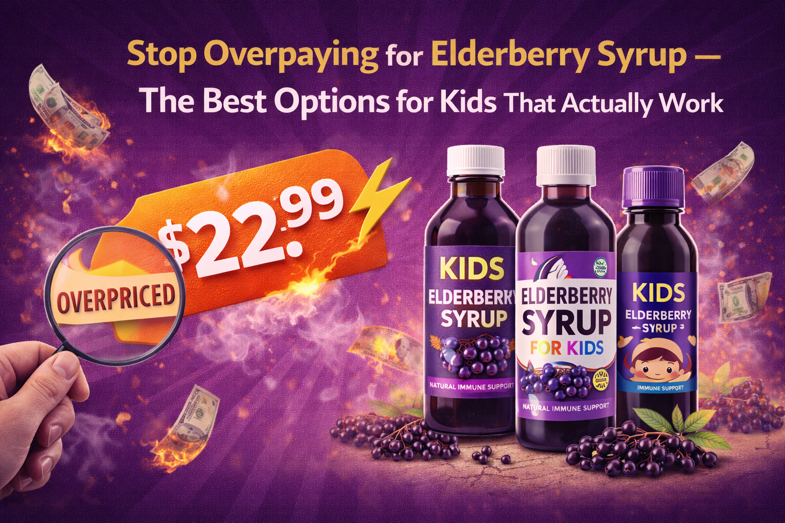 Stop Overpaying for Elderberry Syrup — The Best Options for Kids That Actually Work