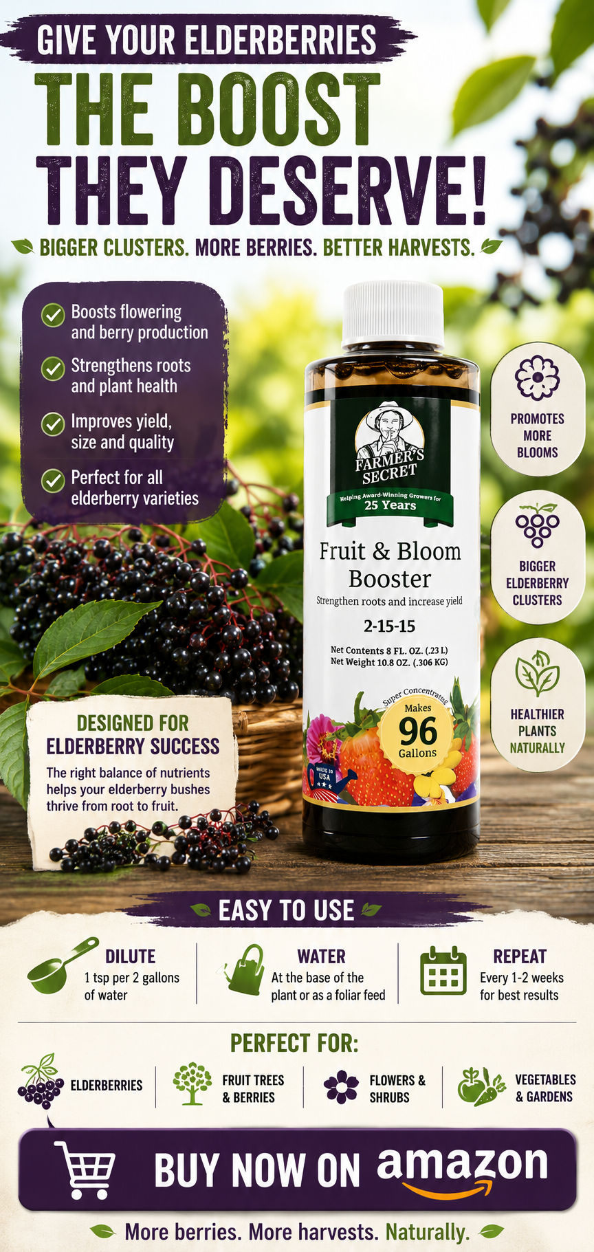 Elderberry fertilizer 