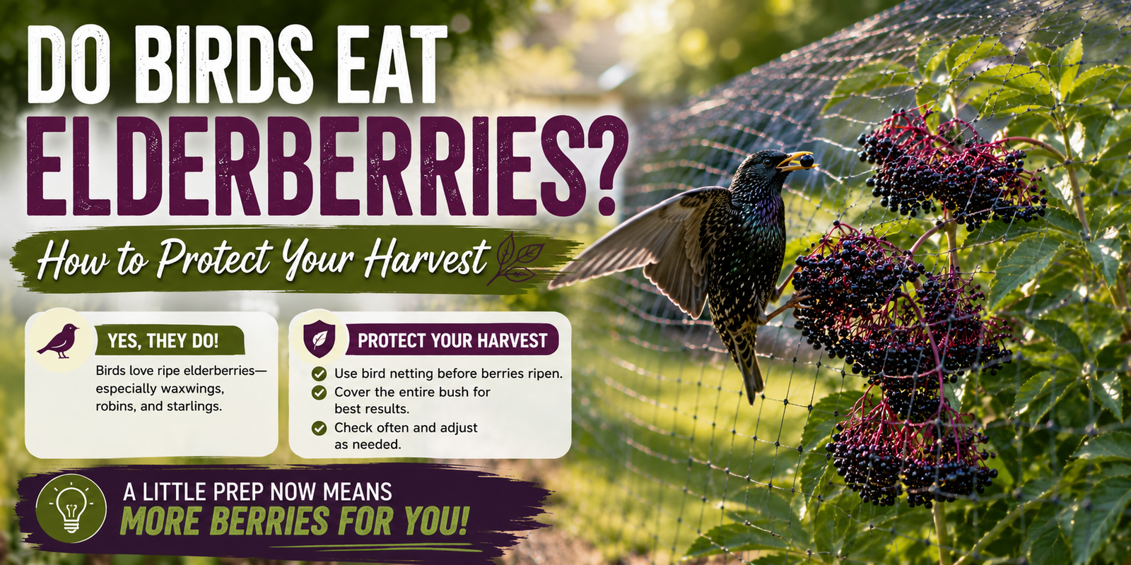 Do Birds Eat Elderberries? How to Protect Your Harvest